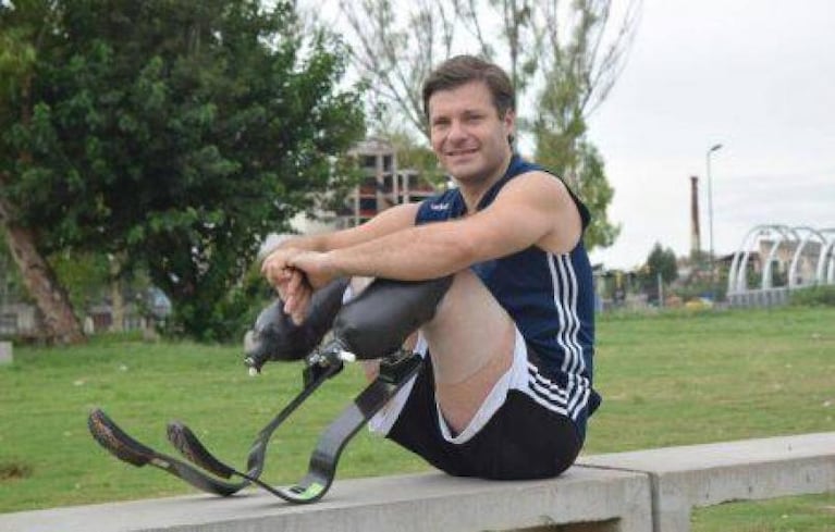 Pablo Giesenow, el deportista amputado, recuperó las prótesis que le robaron