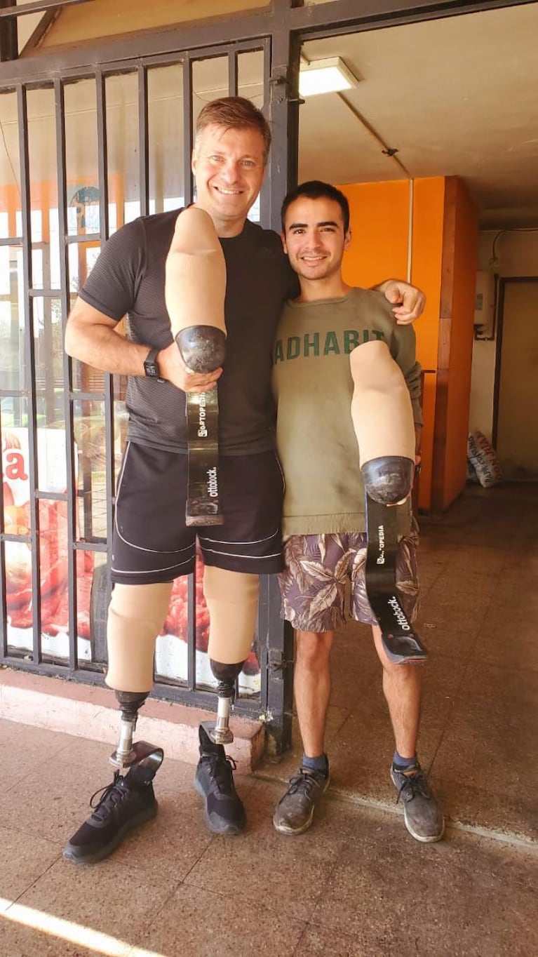 Pablo Giesenow, el deportista amputado, recuperó las prótesis que le robaron