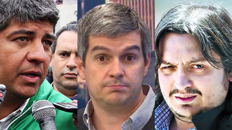 Pablo Moyano, Marcos Peña y Máximo Kirchner opinaron de la masiva marcha de la CGT.  