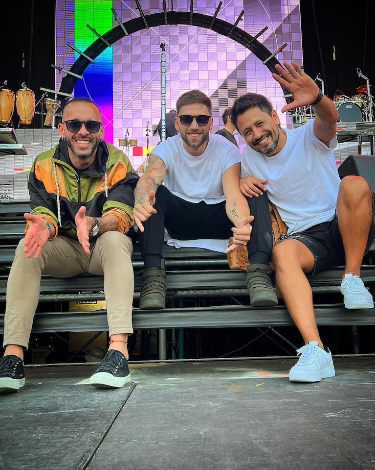 Pablo, Nelson y Diego se preparan para su segundo show en Miami.