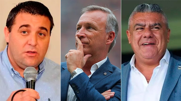 Pablo Toviggino, Andrés Fassi y Claudio Tapia.