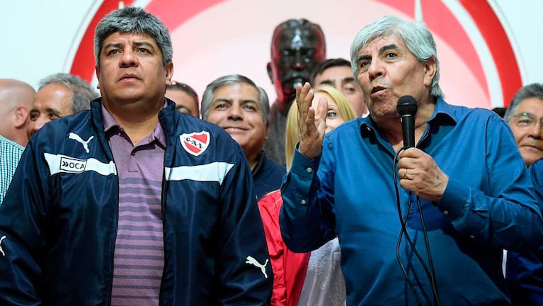 Pablo y Hugo, dirigentes de Independiente y líderes del sindicato de Camioneros.
