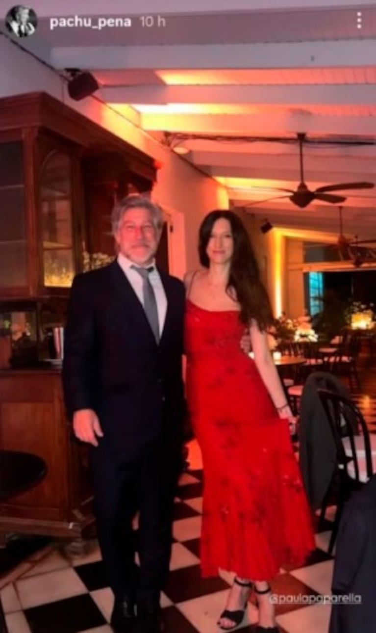 Pachu Peña compartió su primera foto con Paula Paparella.