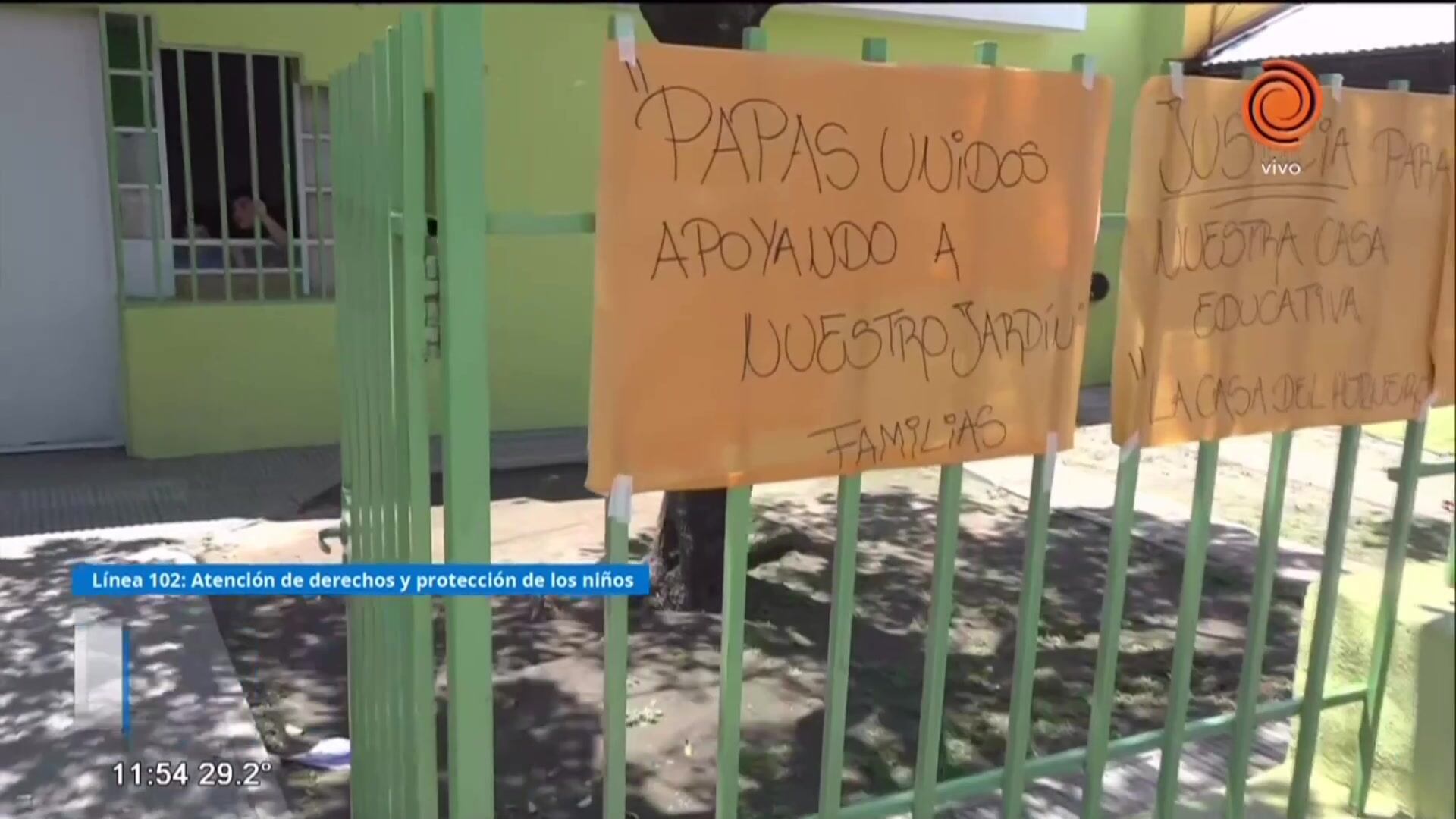 Padres y madres de Villa Corina "abrazaron" al jardín municipal