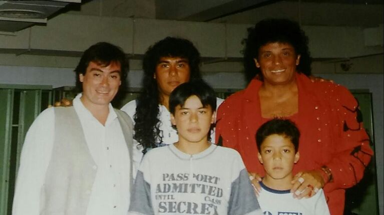 Palo Brizuela con Gary y Sebastián.