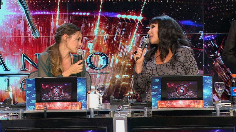 Pampita desafió a Moria a decirle todo cara a cara.