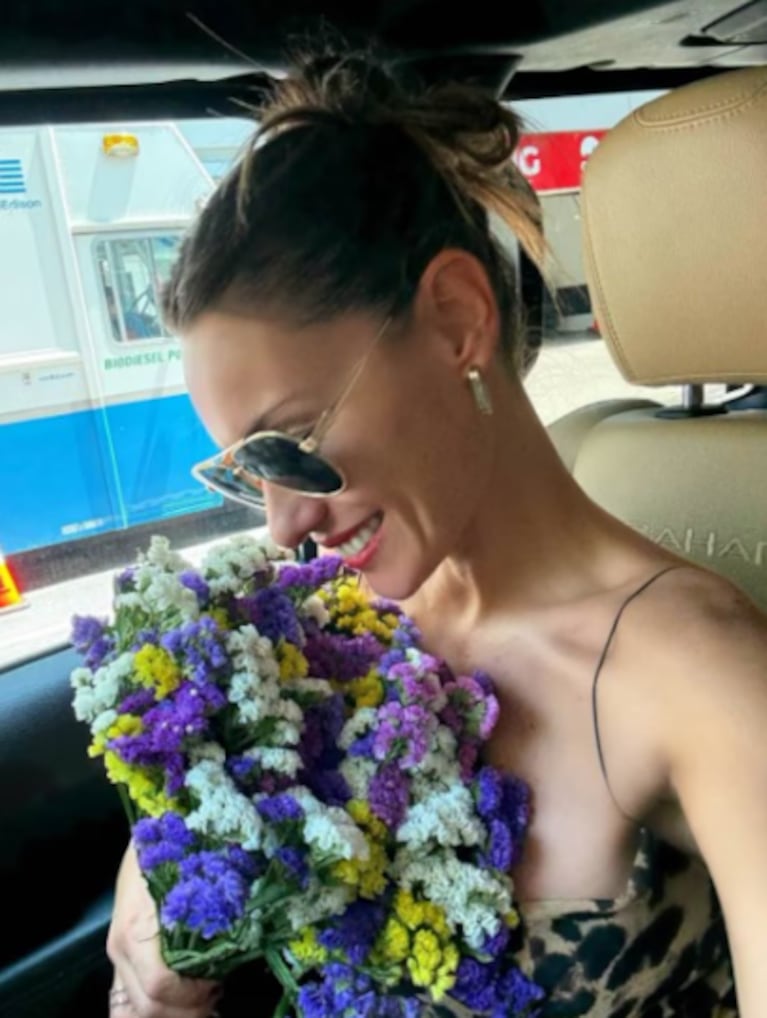 Pampita está de vacaciones en Nueva York con una amiga.