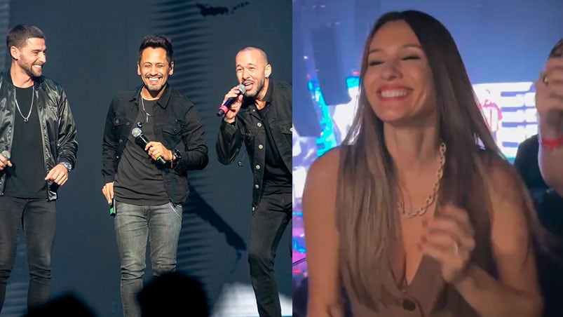 Pampita fue al show de La Konga, tiró los prohibidos y revolucionó a los fanáticos en las redes