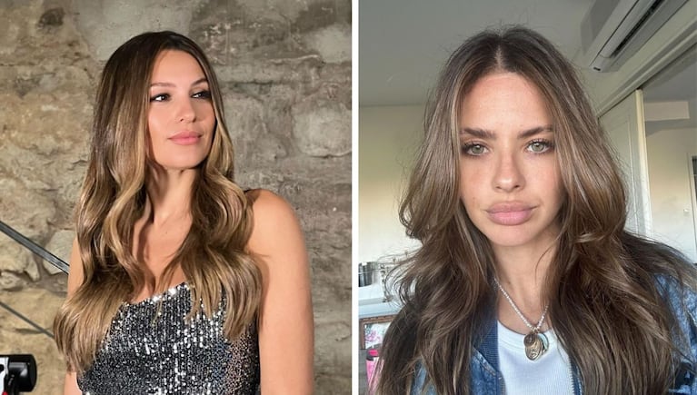 Pampita habló sobre La China Suárez, luego de que Wanda Nara filtrara los chats. Fuente: Imágenes subidas a Instagram por Pampita y La China Suárez.