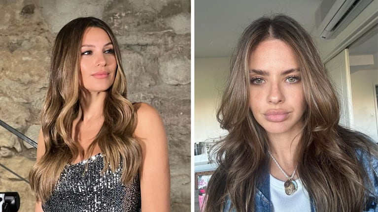 Pampita habló sobre La China Suárez, luego de que Wanda Nara filtrara los chats. Fuente: Imágenes subidas a Instagram por Pampita y La China Suárez.