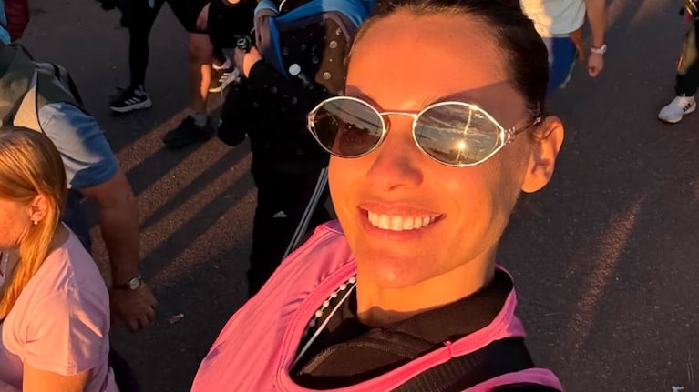 Pampita hizo la peregrinación a la Virgen de Luján.