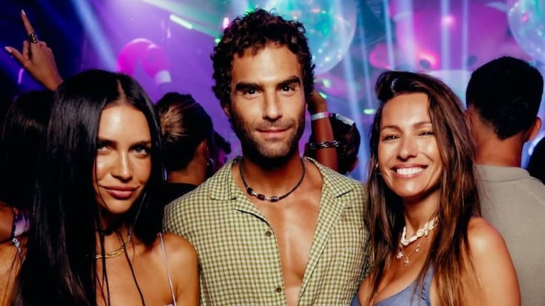 Pampita se tomó una imagen en un boliche junto a Zaira Nara y Nicolás Furtado y se encendieron las expectativas de romance.