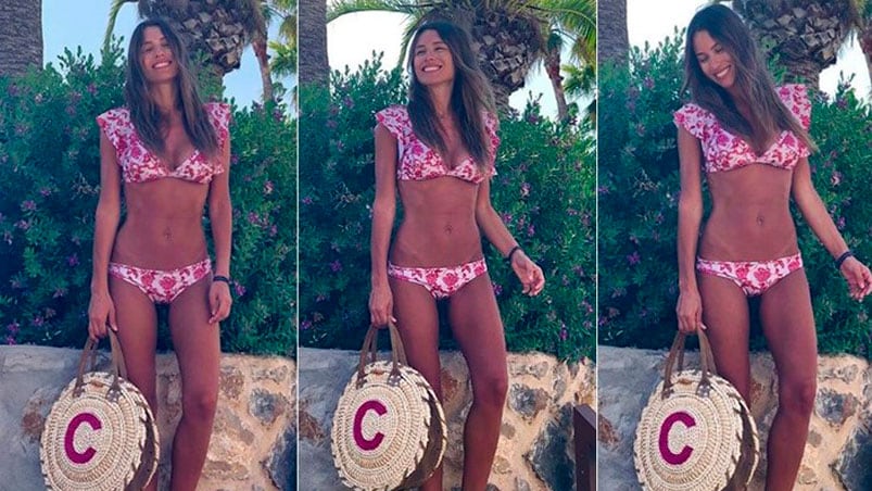 Pampita sonríe pero su figura muestra una delgadez extrema