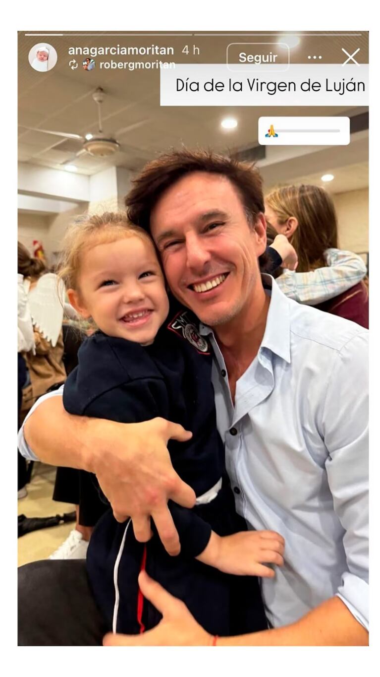 Pampita y García Moritán se reencontraron en un acto escolar de su hija 