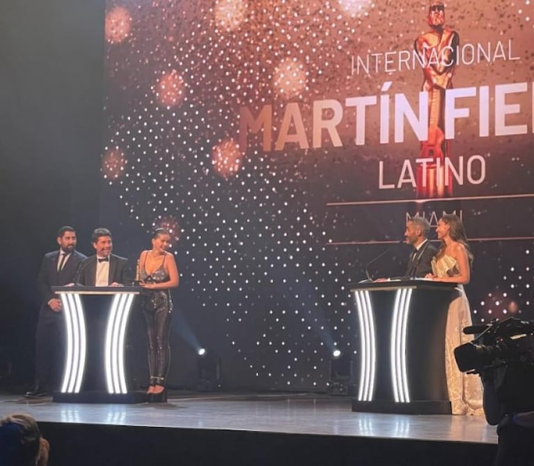 Pampita y la China se saludaron en los Martín Fierro Latino y el video se viralizó