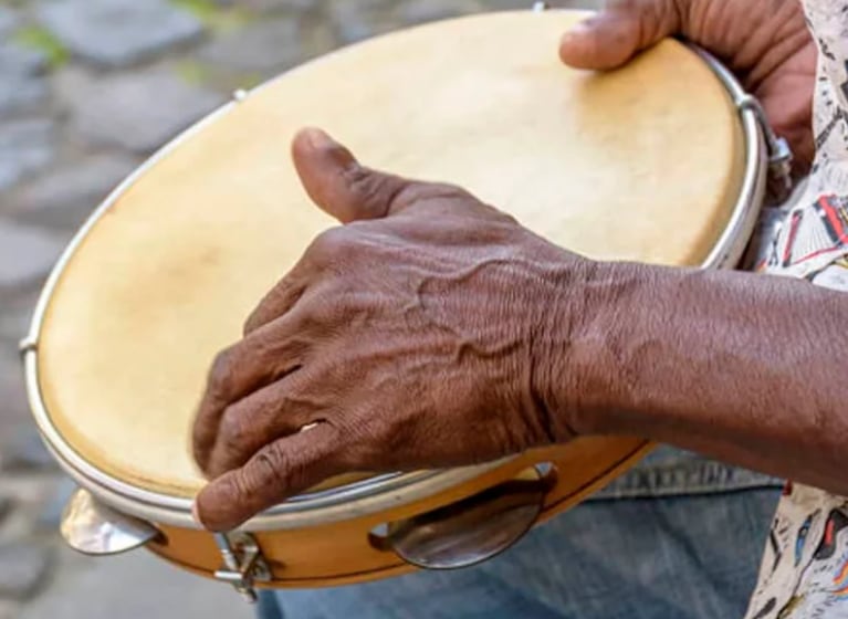 Pandeiro brasilero.