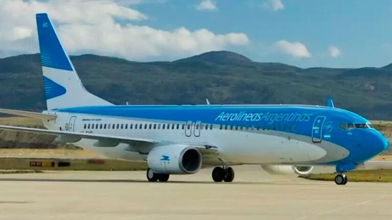 Pánico en un vuelo de Aerolíneas Argentinas.