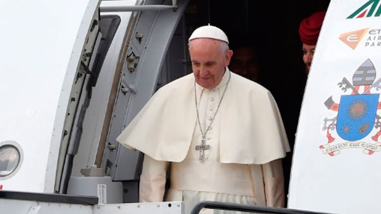  Papa Francisco llega al aeropuerto de Balice, en Polonia.