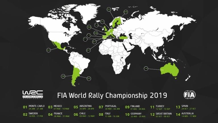 Para agendar: el Rally Argentina 2019 ya tiene fecha