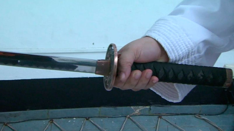 Para la Justicia, la defensa con la katana fue legítima.