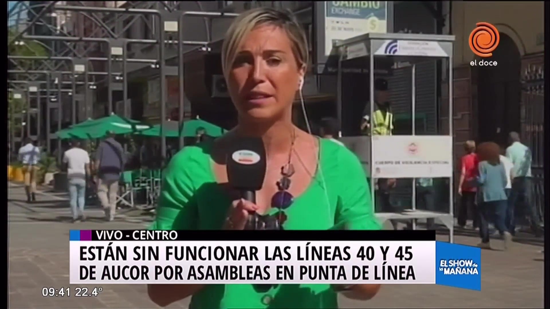 Paro de la las líneas 40 y 45