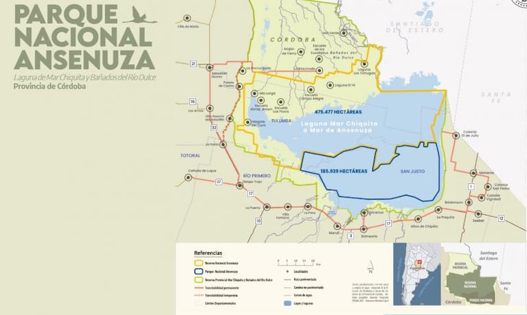 Parque Nacional Ansenuza: cuáles son las zonas protegidas por la nueva ley