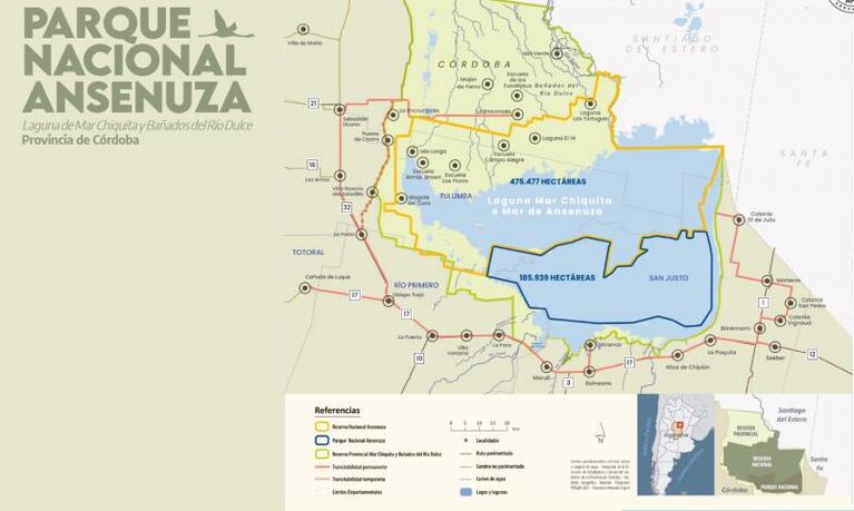 Parque Nacional Ansenuza: cuáles son las zonas protegidas por la nueva ley