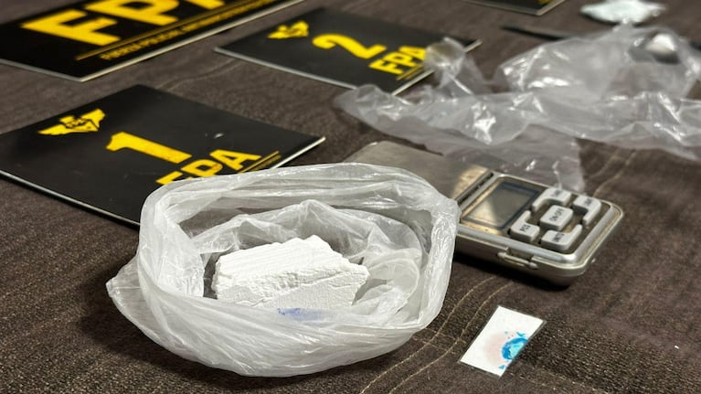 Parte de la cocaína secuestrada durante el procedimiento en Brinkmann.