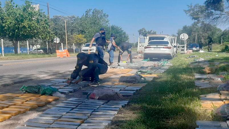 Parte de la droga fue interceptada en la ruta 9, camino a Córdoba.