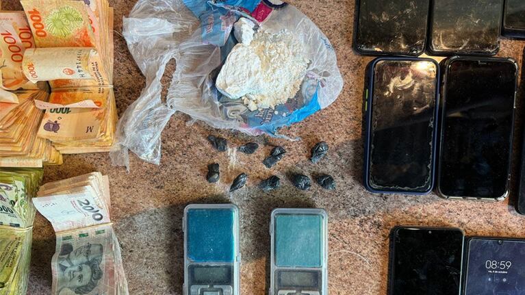 Parte de lo incautado en Villa Richardson.