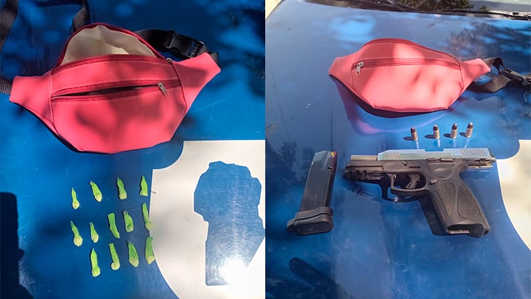 Parte de lo secuestrado en el operativo en Río Cuarto.