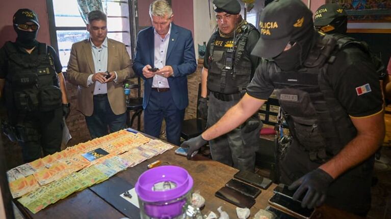Parte de lo secuestrado en la zona norte de la capital.