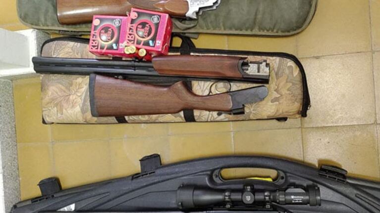 Parte del armamento secuestrado.