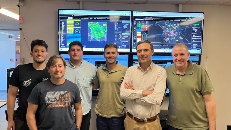 Parte del equipo de Gestión Hidráulica. Aguas Cordobesas