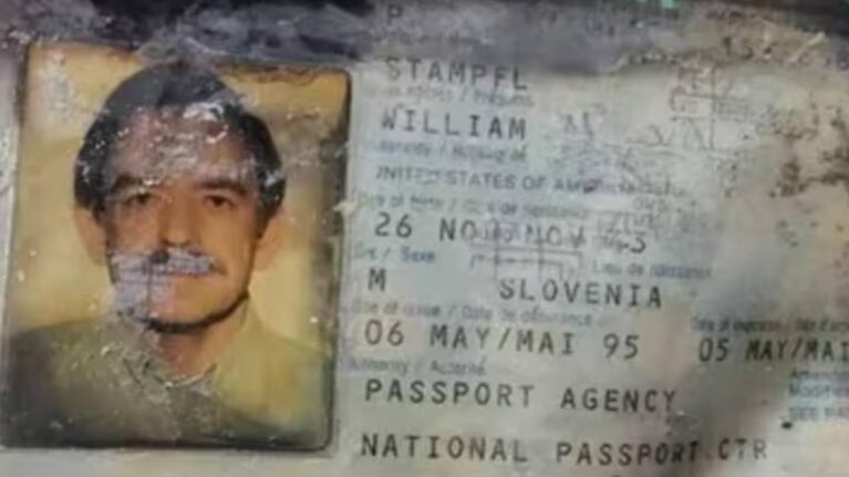 Pasaporte de William Stampfl. Foto: Policía Nacional del Perú.
