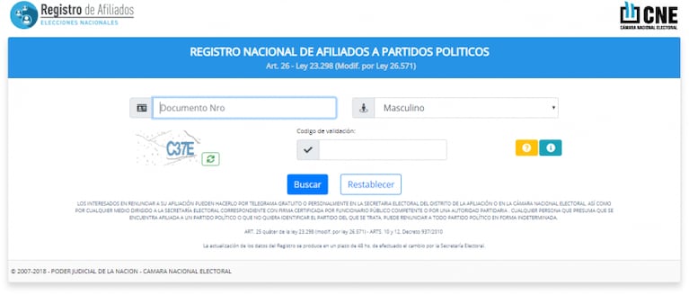 PASO 2019: cómo saber si estás afiliado a un partido político y renunciar al mismo tiempo