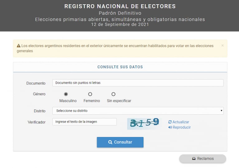 PASO 2021: están las boletas para la votación en Córdoba