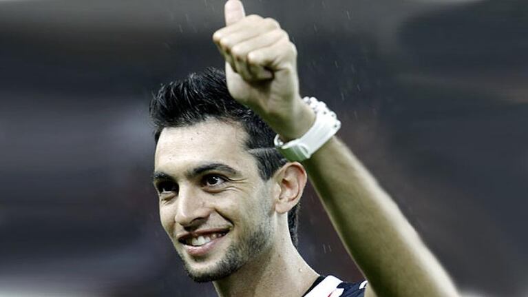 Pastore miró el partido en la concentración argentina.