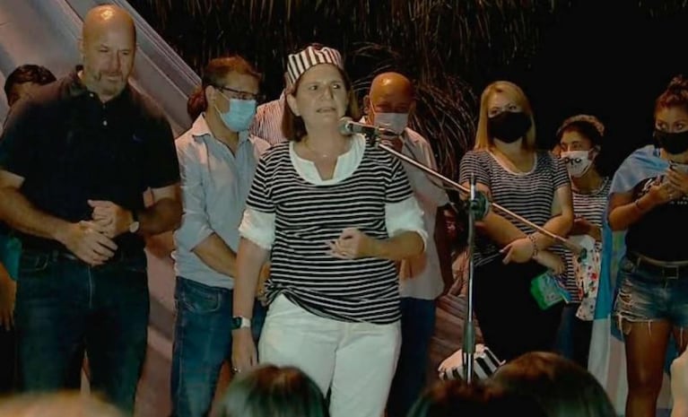 Patricia Bullrich se disfrazó de presa para protestar contra Insfrán