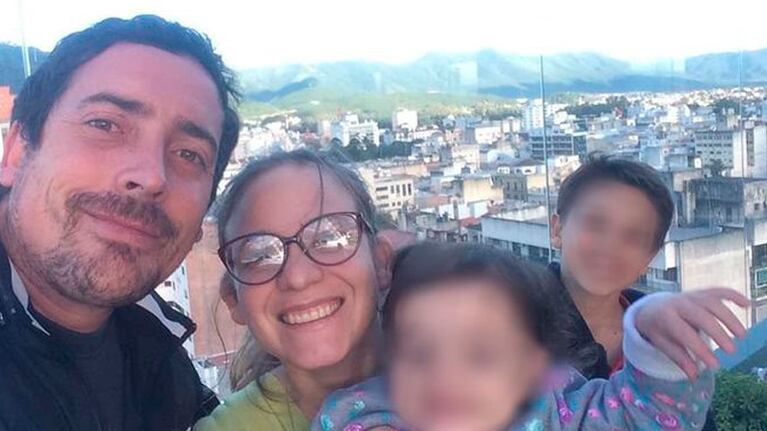 Patricio Bixquert, su esposa y sus dos hijos.