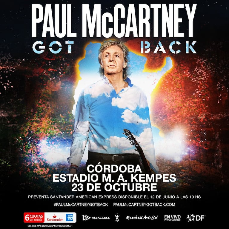 Paul McCartney vuelve a Córdoba por segunda vez.