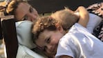 Paula Chaves disfrutando del amor de sus hijos.