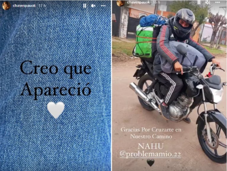 Paula Chaves encontró al motoquero que la ayudó cuando su bebé convulsionaba