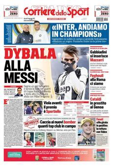 Paulo Dybala en la tapa de los diarios deportivos italianos. 