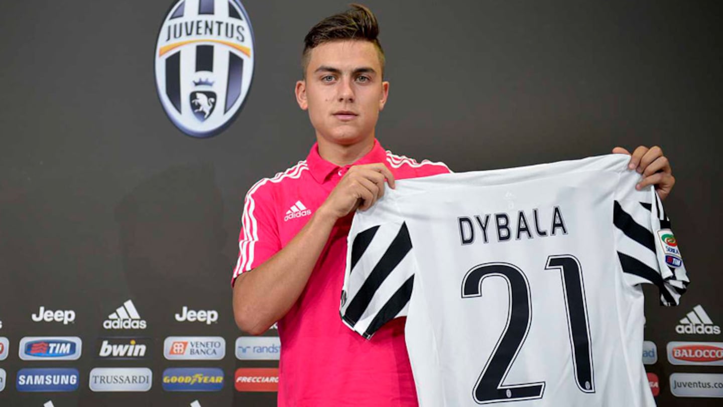 Paulo Dybala usará la camiseta 21 en la Juventus. 