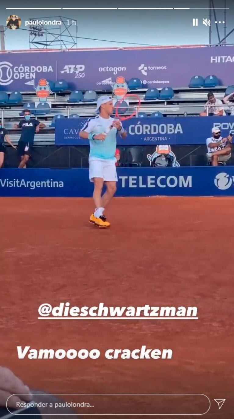 Paulo Londra disfrutó de la tarde en el Córdoba Open