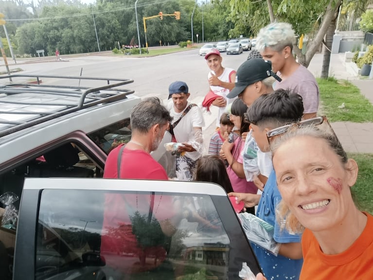 Paya enfermeros repartieron juguetes en Navidad.