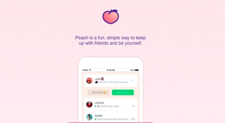 Peach, la nueva red social que la viene rompiendo
