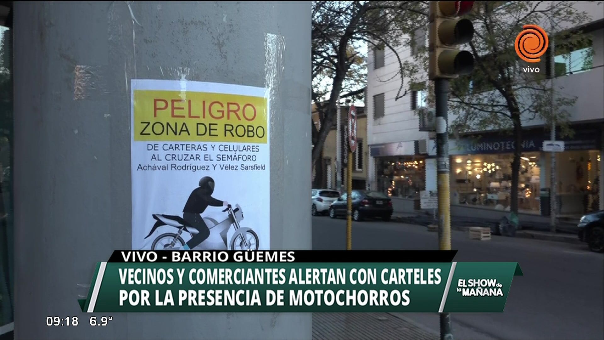 "Peligro, zona de robo"