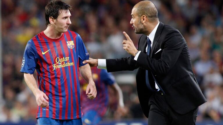 Pep dirigió a por cuatro años a Messi en Barcelona.